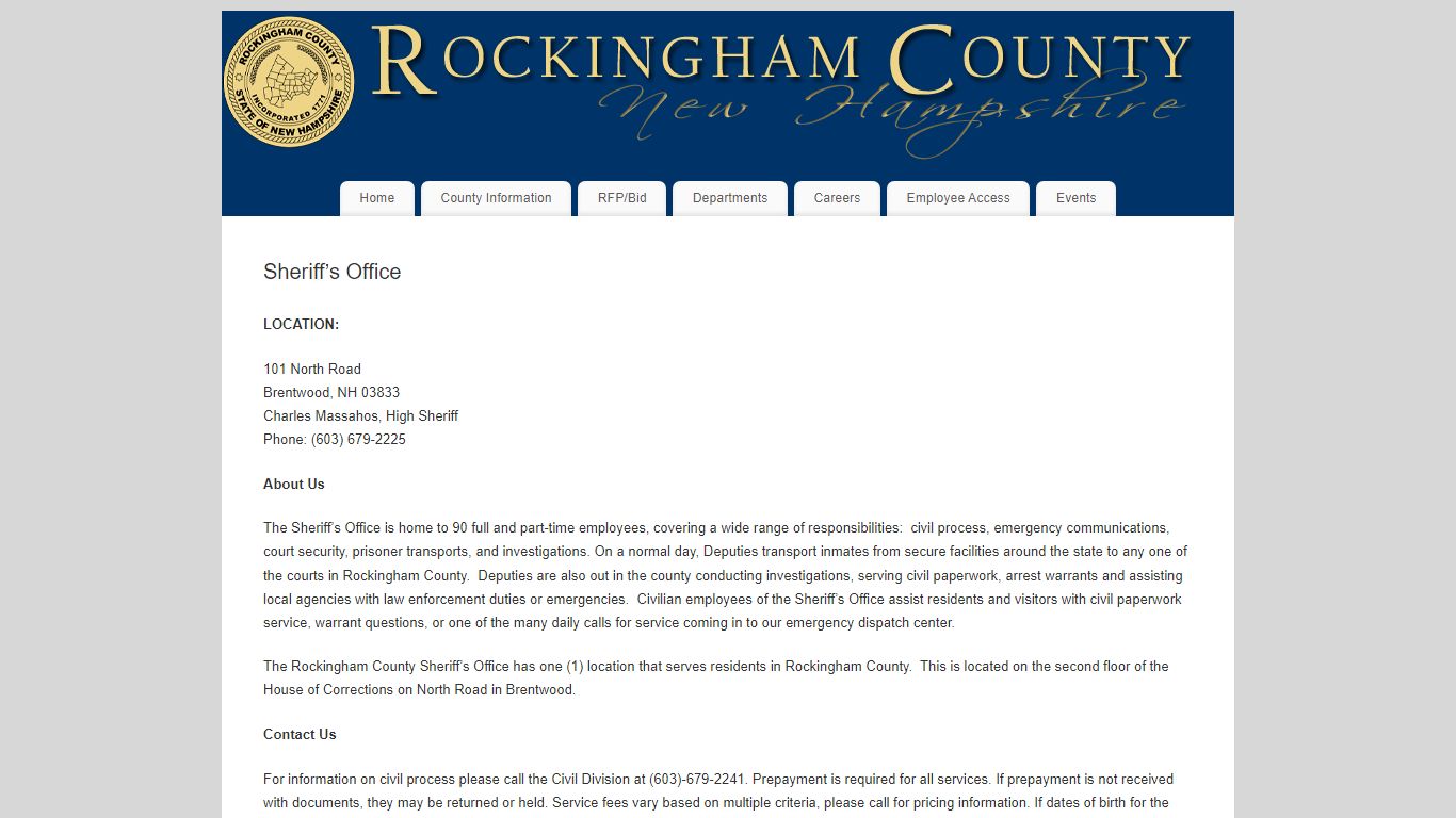 Sheriff’s Office – Rockingham County, NH