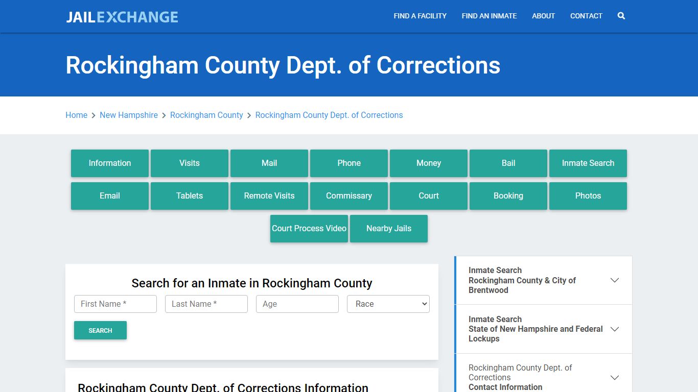 Rockingham County Dept. of Corrections - Jail Exchange